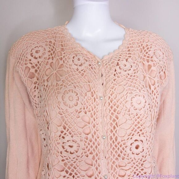 Vintage Franco's 100% cotton dusty pink sweater, women's size S - Picture 3 of 16
